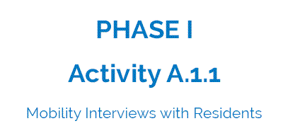 Activity A.1.1 - Mobility Interviews with Residents