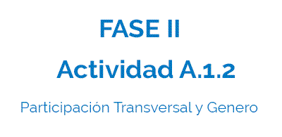 Actividad A.1.2 - Formación en Participación Transversal y Genero de Grupos Vulnerables y Organizaciones Sociales